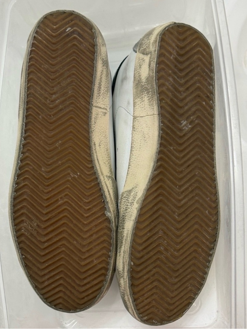 Golden Goose Womens White and Gray Star Sneakers - Picture 7 of 10